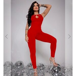 Red Lure Teardrop bodysuit